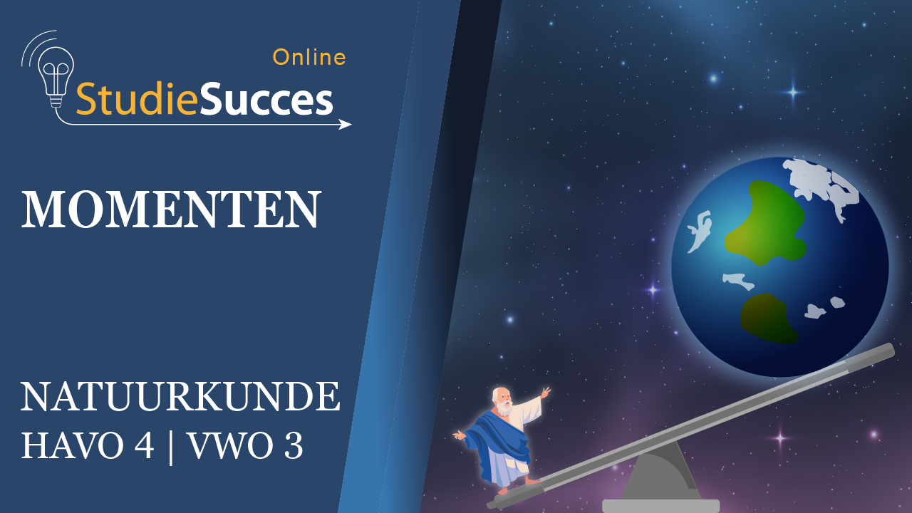 Banner natuurkunde cursus Momenten en hefbomen