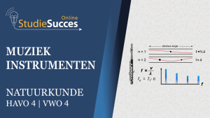 Banner natuurkunde cursus muziekinstrumenten